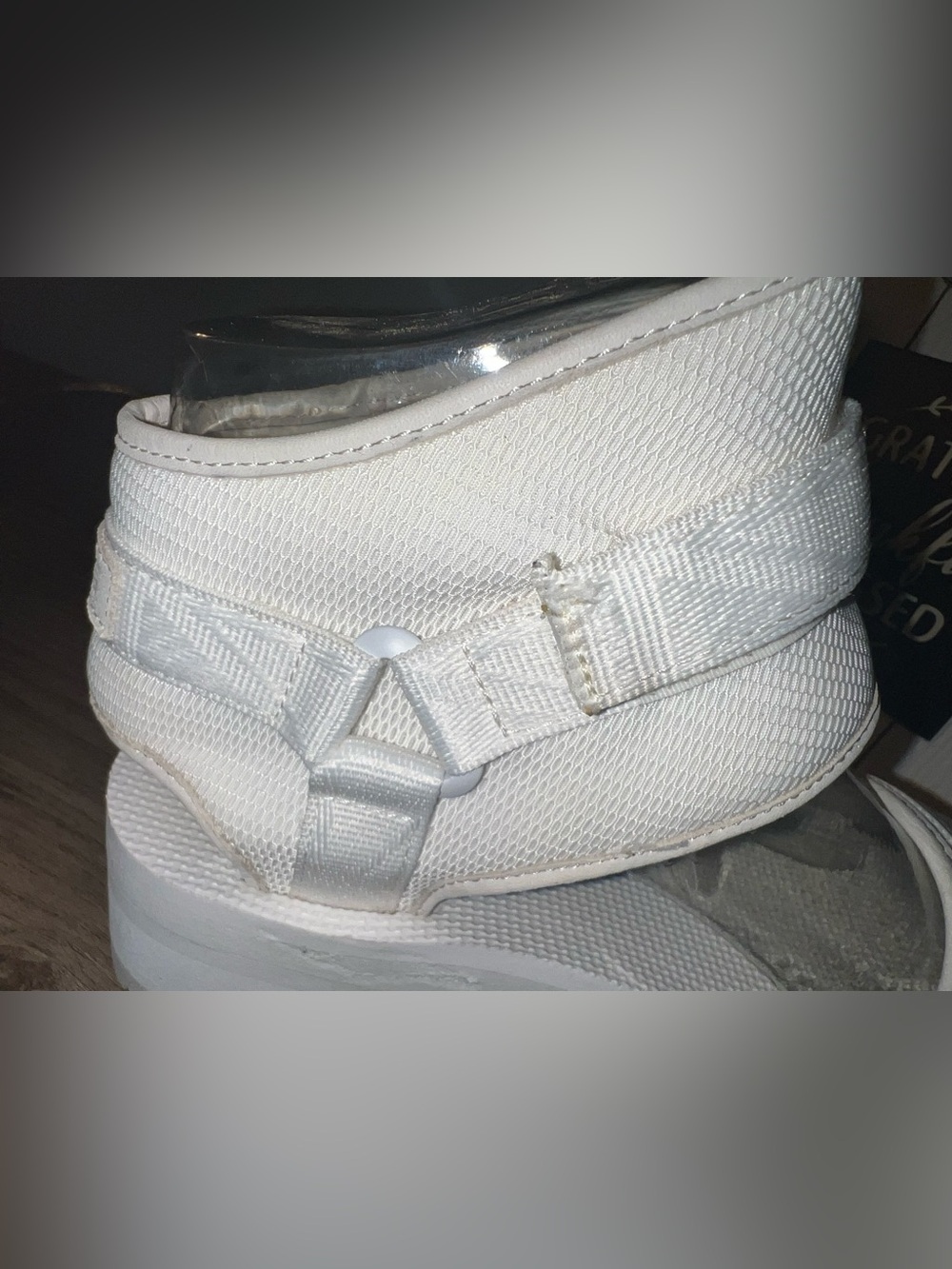 Teva White Chunky Platform Sandals with Adjustable Straps - Picture 10 of 16